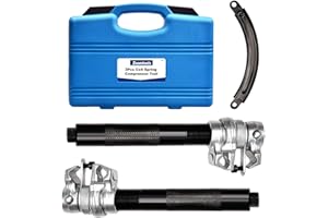 Zoomtools Set tenditore a molla universale per auto, 2 pezzi, strumento per ammortizzatori, capacità di carico 1,2 T