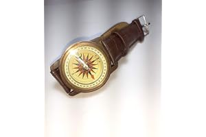 Ganga Nautical Solid stil marin mässing solur kompass armbandsur typ arbetskompass gåva