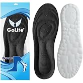 GoLite Doğal Vidala Deri Ayakkabı Tabanlığı Hakiki Koku &Ouml;nleyici Ortopedik Konfor Tabanlığı (Siyah, 42-43)