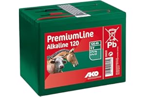 KERBL AKO Fencing Batterie Alkaline 9 V, 120 Ah, Alkalisch, Stromversorgung für Weidezaungeräte, Konstante Spannung, Lange Lebensdauer