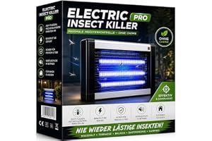 Insektsbekämpare elektrisk - Mygglampa - Myggskydd - Flugfälla med UV-lampa - effektiv myggskydd mot insekter, flugor mm. - Myggfälla (vinkelrät)
