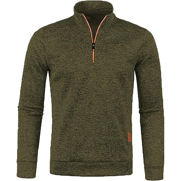 Generisch Sweatshirts voor heren zonder capuchon, trui halve rits Generisch Sweatshirts voor heren zonder capuchon, trui halve rits