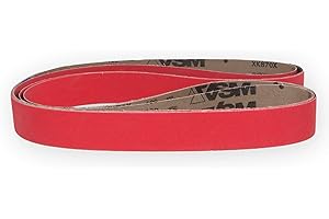 VSM Bandas de lija XK870F, 50 x 2000 mm, 3 unidades, grano P400 (F=flexible)