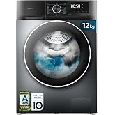 Cecotec Washing Machine 12 kg Front Load Bolero DressCode 12500 Inverter Steel. 1400rpm, 16 Programs, Class A-20%, Low Consum