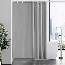 Tenda Doccia Furlinic Anti-Muffa - Poliestere Impermeabile 180x200cm, Beige