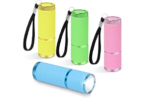 AXFEE 4 st liten ficklampa, batteridriven ficklampa, ficklampor med 9 LED