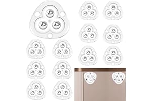 FUYIHGL 12 PCS Self Adhesive Mini Caster Wheels 360° Rotation, Mini Appliance Wheels Stick On, Stickable Casters Wheels Peel and Swivel for Kitchen Appliance Small Furniture Trash Can Storage Box Coffee Maker