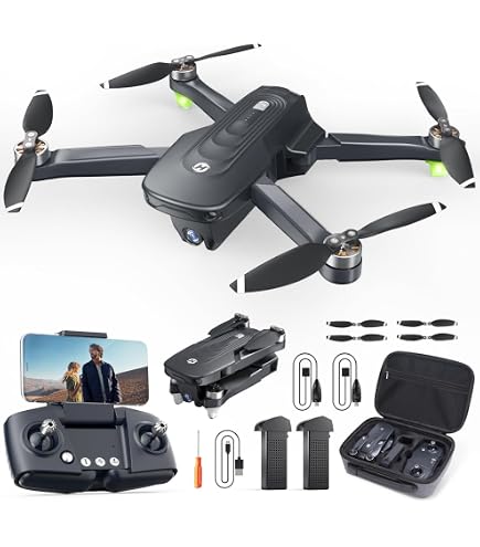 Holy Stone HS290 Drone Pliable FPV HD 1080P Pour Débutants - 2 Batteries - Modes Intelligents - Bleu