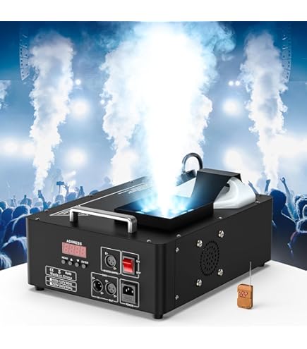 Macchina Della Nebbia Professionale LSM1200PRO | 1200W, Serbatoio 2.3L | DMX E Telecomando | Per DJ E Eventi - Foto 11