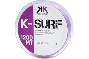Kimera Mt 1200, K-Surf, Filo da Pesca Unisex Adulto, Viola Chiaro, 0.30