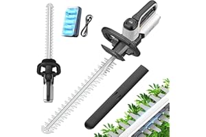 Litheli Akumulatorowe nożyce do żywopłotu 20 V, długość ostrza 56 cm, 20 mm rozstaw zębów, z baterią 10000mAH, elektryczne nożyce do żywopłotu