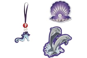 Step by Step Magic Mags „Happy Dolphins Nele“, 3-teilig, 2 Magnet-Applikationen und 1 Anhänger, als Ergänzung für den Schulranzen oder Vorschulrucksack, für Mädchen