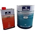 roberlo HS Multyfiller Express 2k Two-Component Acrylic Primer Filler 4L + P6000 Fast Rapid Hardener 1L 4:1 For Bodywork Repair Both Dry or Wet Sanding Very Fast Drying Time