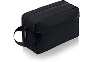 Aucuu kosmetyczka męska, kosmetyczka damska duża, kosmetyczka dla mężczyzn, kosmetyczka do makijażu i artykułów toaletowych z podwójnym zamkiem błyskawicznym, kosmetyczka podróżna na akcesoria