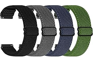 WNIPH 20mm Watch Straps for Garmin Forerunner 55/165/245/245 Music/Garmin Vivoactive 6/5/Garmin Venu/Venu 2 Plus Strap, 20mm Quick Release Watch Strap for Amazfit Active 2/Polar Ignite 3/lgnite 2