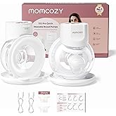 Momcozy Breast Pump S12 Pro Quick, Hands-Free Wearable & Wireless Pump, with DoubleFit™ Hybrid Flange, 3 Modes & 9 Levels Ele