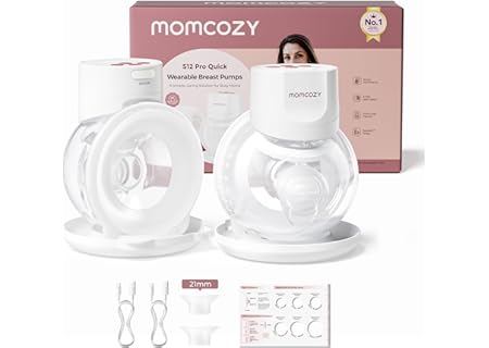 Momcozy Bröstpump S12 Pro Quick, Trådlös Handsfree Elektrisk Bröstpump, DoubleFit™ Hybrid Fläns, 3 L - Amazon Deal & Rabatt