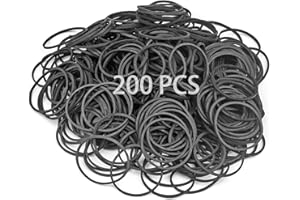 SZWLJ 200 elastici robusti e neri, resistenti alle alte temperature, perfetti per forniture per ufficio, uso industriale, scuola, casa, artigianato e altro ancora, dimensioni 38 mm
