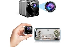 SIKVIO Spy Camera 4K HD WiFi Hidden Camera Long Battery Life Real-time Remote View Mini Spy Cameras with Audio and Video Night Vision Motion Detection Security Surveillance Cam for Car