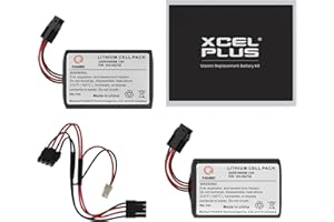 XCELPLUS Visonic Siren Battery MCS-740 SR-740 PG2, PowerMax Bell Box (2pcs 7Ah)