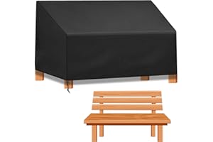 Aohcae 2 Seater Garden Bench & Chair Covers - Oxford Fabric, Waterproof, Windproof, Anti-UV & Tear Proof - 134x66x89cm