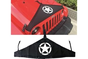 Esyauto Kit Protezione Triangolo Triangolare per Cofano Anteriore per Wrangler TJ 1997-2006