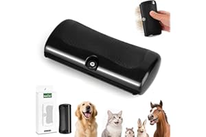 REGAPOG Brosse Sublime Poil Chien，Brosse Active Pet，Pour Chiens Et Chats,Deshedding Pour Chiens Et Chats,Avec PoignéE Confortable,Pet Care Brush à Poils Courts Et Longs (noir)