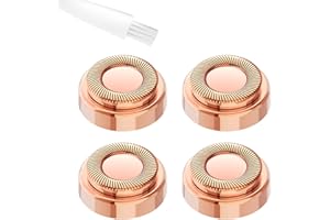 FREEASY Hair Remover Replacement Heads Compatible with Finishing Touch Flawless Facial Hair Removal Gen 1 Only, 4 Count - Not Compatible with Gen 2 or Gen 3