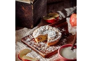 Wilfreds Decadent Apple & Caramel Crumble Tart - 4 Pack of Caramelised Apple and Frangipane Delights with Irresistible Cinnamon Crumble Topping