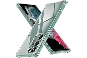 ivoler Coque pour Samsung Galaxy S23 Ultra 5G, Ultra Transparent Étui de Protection en Silicone Antichoc avec Coins Renforcés, Clair Mince Souple TPU Bumper Housse