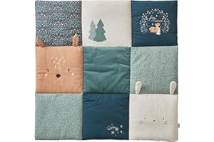 ‎VERTBAUDET Vertbaudet Baby Spieldecke/Laufstalleinlage Magic Forest Oeko-Tex grün Bedruckt 100X100