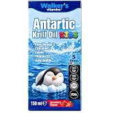 Walker's Vitamins Krill Oil Balık Yağı, Odaklanma, B&uuml;y&uuml;me, Omega 3,Stikolin Epa, Dha İ&ccedil;eren &Ccedil;ocuk Şurubu 150 ml