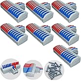 Connectors with Lever, CTRICALVER 7 Pcs Wire Splitter Connector, Lever Terminal Block, 2 in 12 Out Quick Lever Connector, Qui