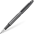 Sheaffer VFM E0942453 Refillable Click-Off Cap Stainless Steel Fountain Pen, Fine Nib, includes Premium Gift Box and Black Cartridge, 1 Pack, Gun Metal Grey