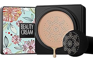 GL-Turelifes Testa a fungo Cuscino d'aria Fondotinta Crema CC Sensibilità all'acqua Crema BB impeccabile Controllo olio idratante, leggero e levigante Correttore naturale (Colore naturale)