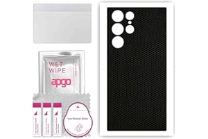 apgo Back Screen Protector, Skin, Compatible with Samsung Galaxy S23 Ultra, Rear Screen Protector Made of Vinyl Film, Scratch-Resistant, Easy Installation - Matrix