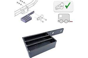 AHAKA Trittbrett Trittstufe für Flanschkugel Anhängerkupplung Anhängevorrichtung Auftritt AHK 2- Loch Anhängerkupplung (90 mm)