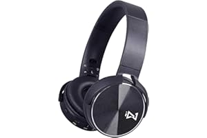 Trevi DJ 12E50 BT Bluetooth-Kopfhörer Wireless Stereo mit eingebautem Mikrofon und Anrufannahme-Taste, mit klappbarem Kopfbügel, kompatibel mit Smartphone und PC, USB, AUX-IN