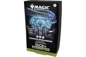 Magic: The Gathering Edge of Eternities Commander Deck - Counter Intelligence (100-Card Deck, 2-Card Collector Booster Sample Pack + Accessories)