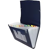 Grafoplas - Folder with Rubbers, Opaque Blue, Foolscap Size, XS Series, 13 x 26 x 3 cm, Semi-rigid Polypropylene, CD Holder a
