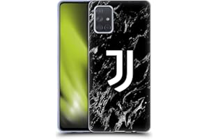 Head Case Designs Licenza Ufficiale Juventus Football Club Nero Marmoreo Custodia Cover in Morbido Gel Compatibile con Samsung Galaxy A71 (2019)