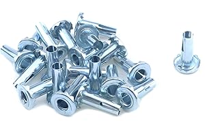 MY MIRONEY 20-Pack Caster Sockets Metal Caster Stem Sleeve Wheel Socket Furniture Insert for Stem Caster,Grip Ring Caster