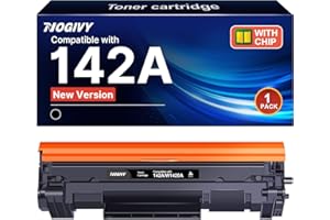 NOGIVY 142A W1420A Mit Chip Tonerkartusche Kompatibel mit HP 142A W1420A 142X W1420X für HP LaserJet MFP M140w Toner LaserJet M110w M110 M140 M139w M139 (1 Schwarz)