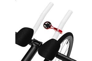 Bike AeroBar GPS-Computer-Halterung für Garmin Edge Explore, Aluminium-Fahrrad-GPS-Halterungen für 22,2 mm TT-Lenker, Taschenlampe und Action-Kamera, kompatibel mit Bryton, Wahoo und Cateye, Rot