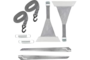 WAMOVO ha ba Lot de 8 tendeurs gris pour sac et auvents à caisse, fixation par passepoil