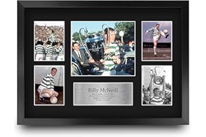 HWC Trading FR A3 Billy McNeill Celtic Printed Memorabilia Signed Autograph Photograph Display for Football Fans and Supporters - A3 Framed