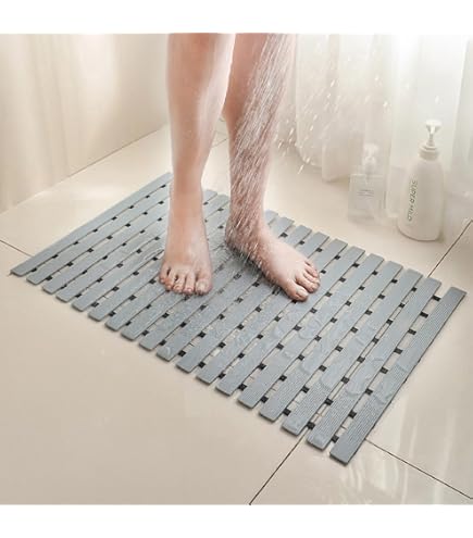 DEXI Badmat 44 x 76 cm, Antislip Waterabsorberend Badmatten Extra Zacht, Machinewas Badkamermat voor Badkamer, Bad en Douche, Wit DEXI Badmat 44 x 76 cm, Antislip Waterabsorberend Badmatten Extra Zacht, Machinewas Badkamermat voor Badkamer, Bad en Douche, Wit