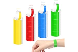 BEYLOS 200Pcs Durable Paper Wristbands Waterproof Festival Wristbands for Participants Group Identification Admission Tickets Fairs Music Festivals Theme Parties Clubs Wrist Bands for Event