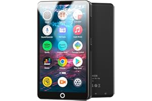 JOLIKER Lettore MP3 da 96 GB con Bluetooth 5.0 e WiFi, MP3 Android Spotify con Audible, Deezer, App Play Store, Touch Screen da 4,02 Pollici, Lettore MP3 MP4 Portatile con Altoparlanti, MP4 per Bambini