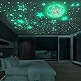 Sandno Stelle Fluorescenti Adesive Soffitto 600 Pezzi Di Stelle Medie e Stelline Luminose Per Decorazione, Stelline Luminose 